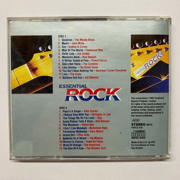 Essential Rock by Various Artists (CD, 1992, PolyGram) - Picture 4 of 4